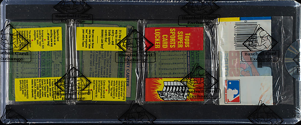 1982 Topps Unopened Rack Pack - Cal Ripken Jr. Rookie on Top and Jim Palmer on Back - BBCE