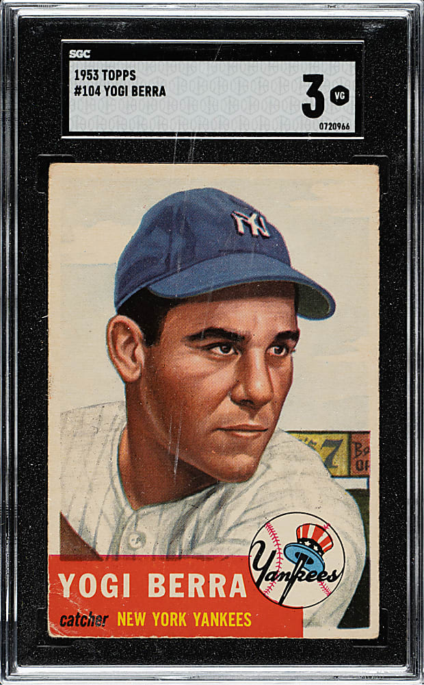 1953 Topps #104 Yogi Berra SGC VG 3