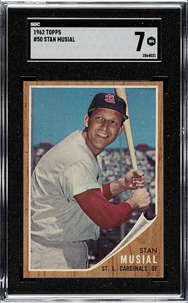 1962 Topps #50 Stan Musial SGC NM 7