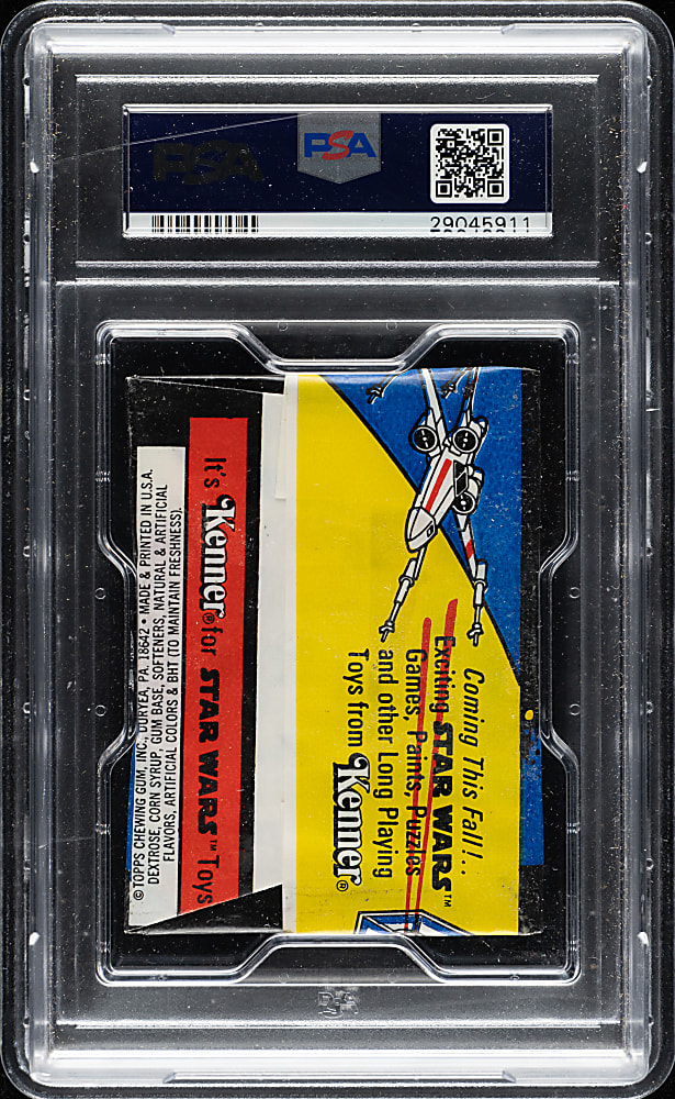 1977 Topps "Star Wars" First Series Unopened "Fun Pack" Wax Pack PSA NM-MT 8
