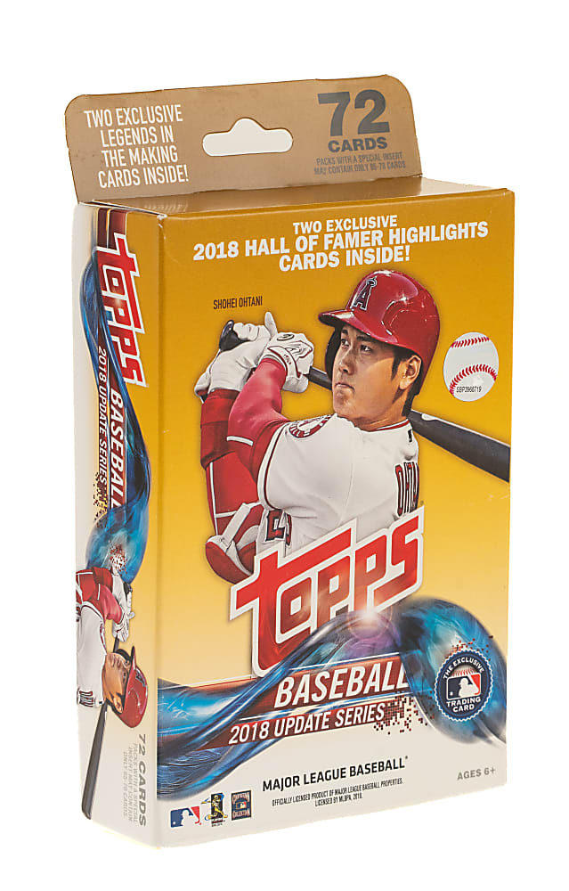 2018 Topps Update Factory Sealed Unopened Hanger Box (72 Cards) - Shohei Ohtani, Juan Soto, and Ronald Acuna Jr. Rookie Year