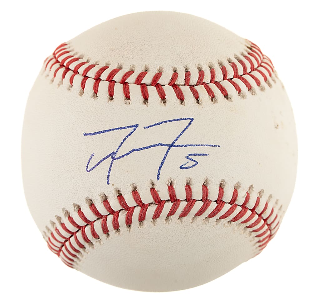 Freddie Freeman Single-Signed 2018 Spring Training Baseball - Beckett