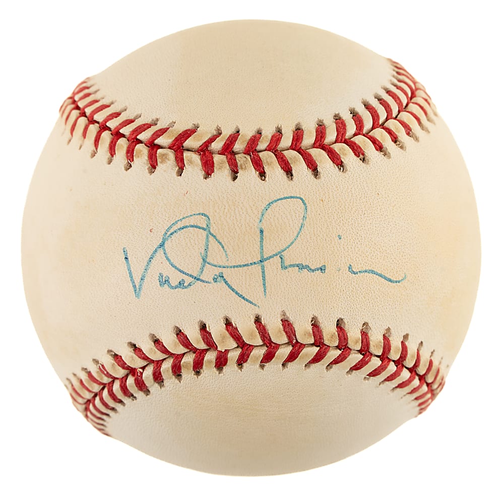 Vada Pinson Single-Signed Baseball - JSA