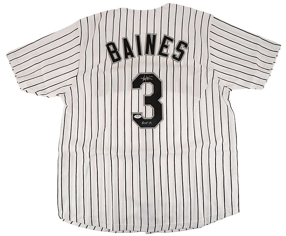 Harold Baines Signed Chicago White Sox Jersey with "HOF 19" Inscription - JSA