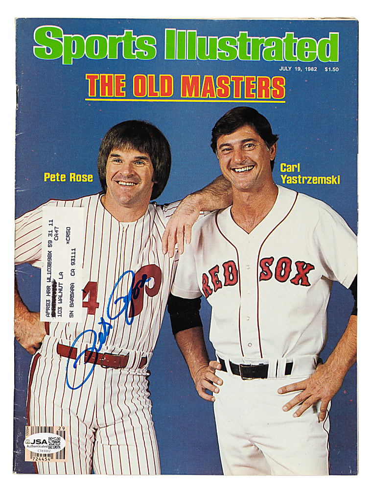 1982 Pete Rose Signed Sports Illustrated - JSA