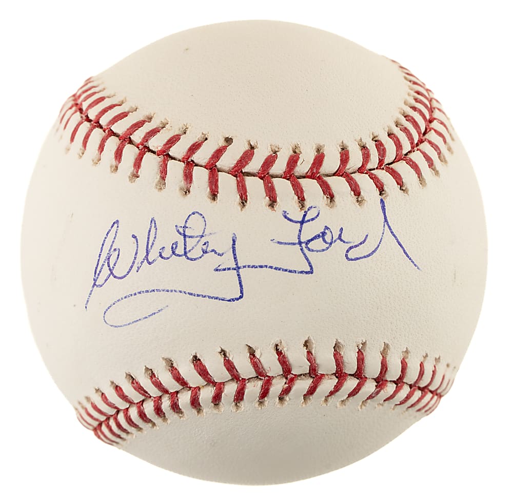 Whitey Ford Single-Signed Baseball - JSA