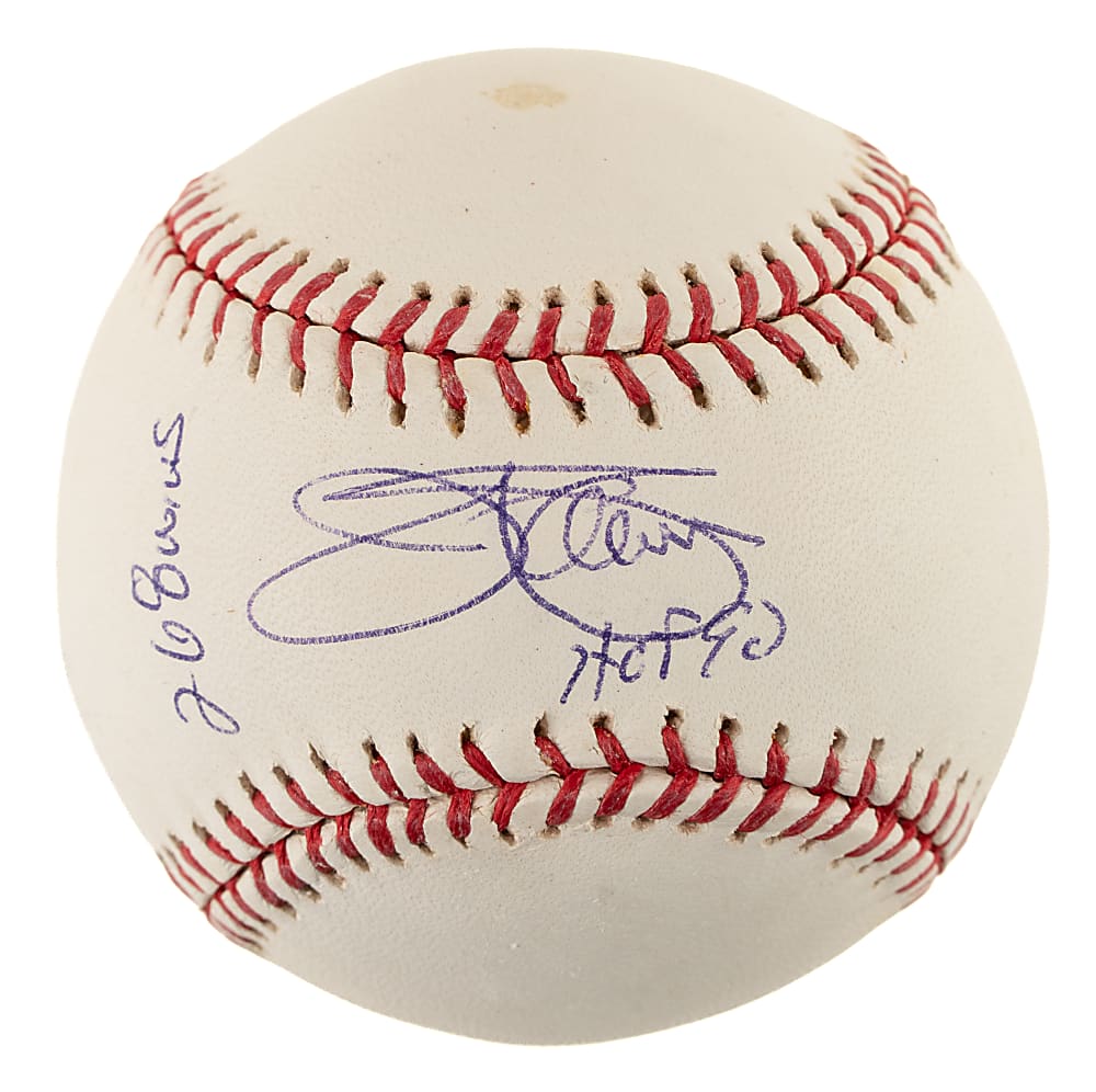 Jim Palmer Single-Signed Baseball with "HOF 90" and "268 Wins" Inscriptions - JSA