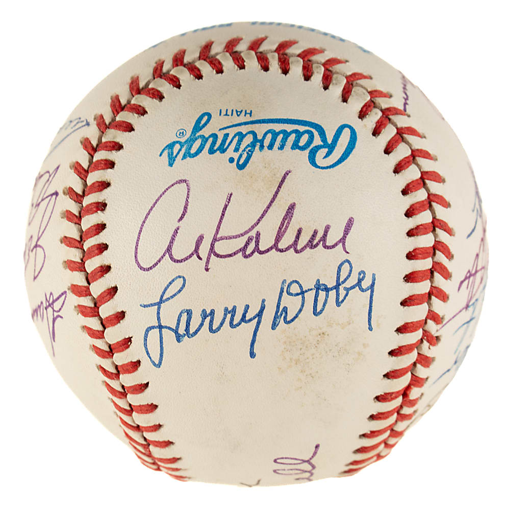Hall of Fame Multi-Signed Baseball with Al Kaline, Harmon Killebrew, and Early Wynn