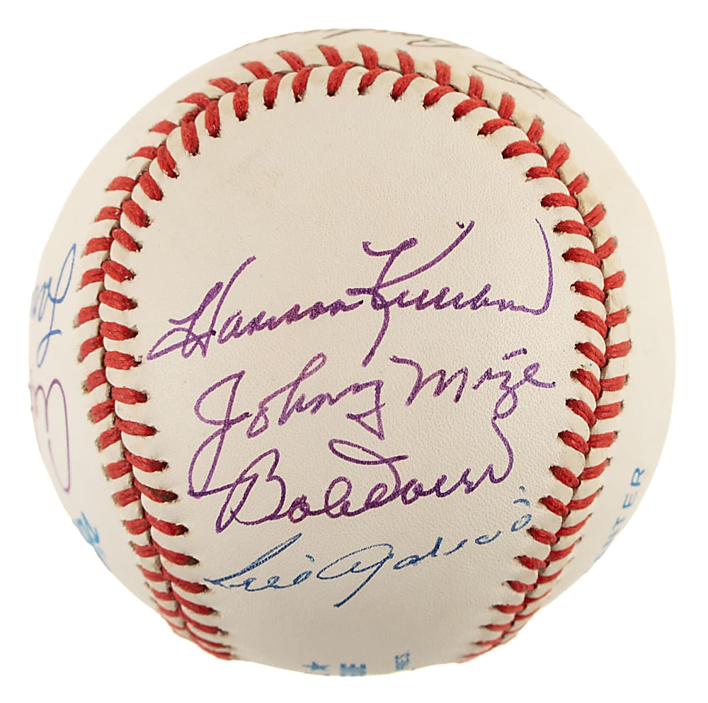 Hall of Fame Multi-Signed Baseball with Al Kaline, Harmon Killebrew, and Early Wynn