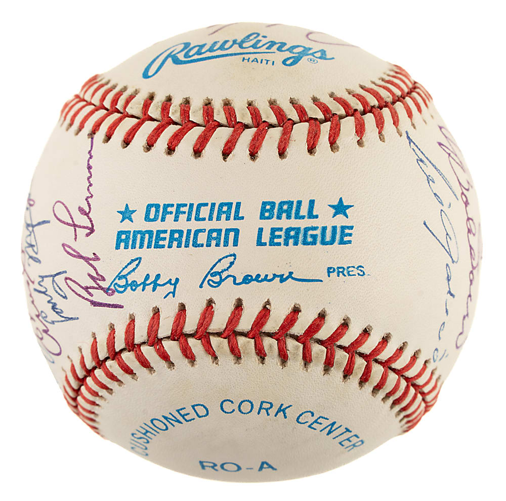 Hall of Fame Multi-Signed Baseball with Al Kaline, Harmon Killebrew, and Early Wynn