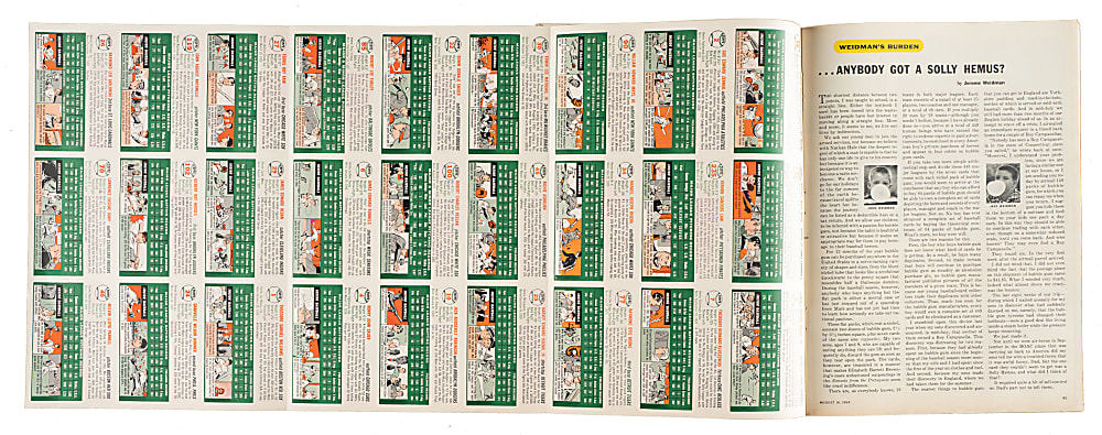 1954 Sports Illustrated Issue #1 with Original Binder and Certificate