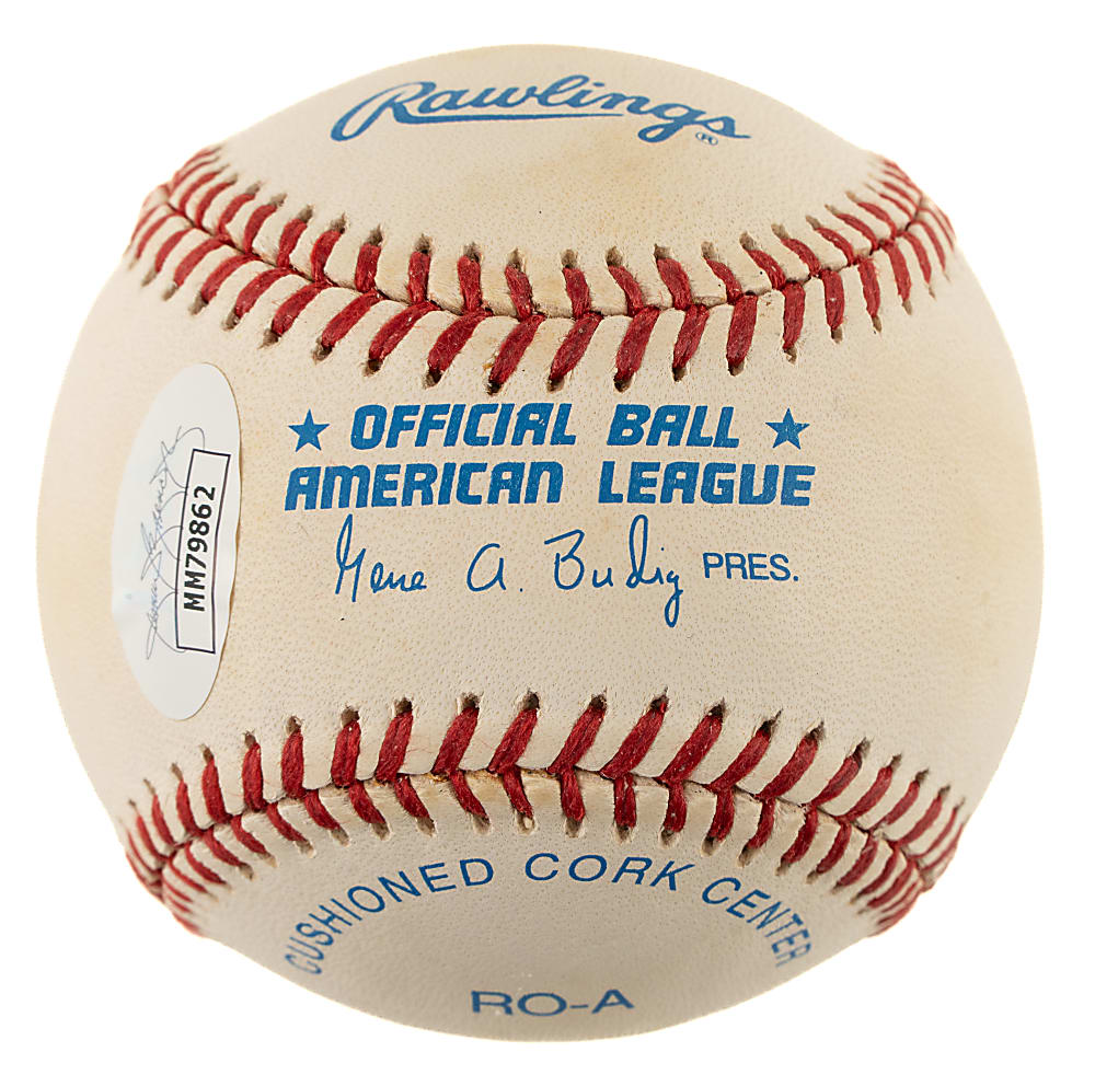 Rod Carew Single-Signed Baseball with "HOF 91" Inscription - JSA