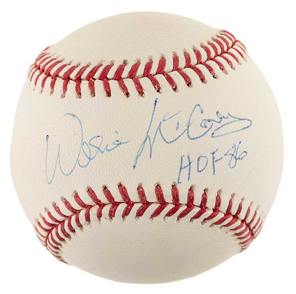 Willie McCovey Single-Signed Baseball with "HOF 86" Inscription - PSA/DNA