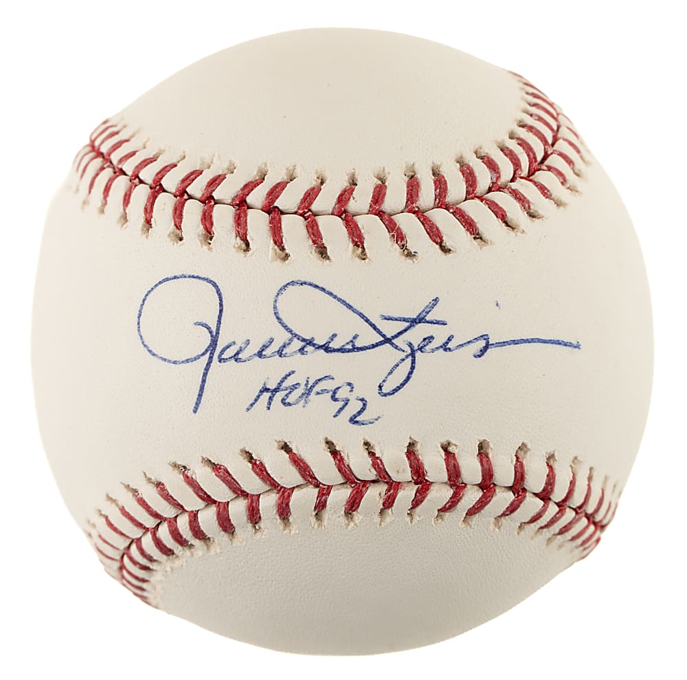 Rollie Fingers Single-Signed Baseball with "HOF 92" Inscription - MLB
