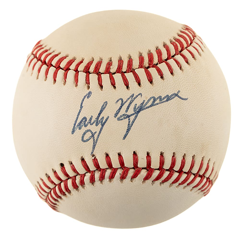 Early Wynn Single-Signed Baseball with "HOF 76" Inscription - PSA/DNA