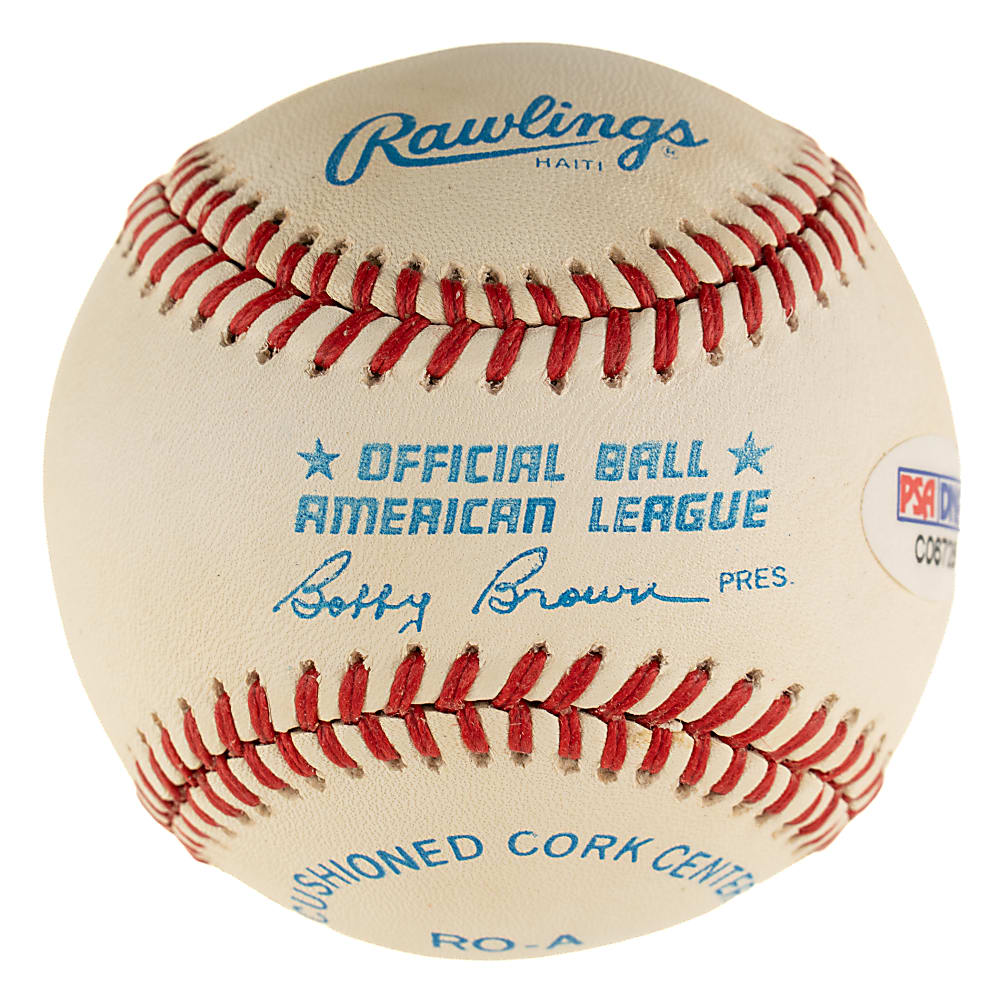 Early Wynn Single-Signed Baseball with "HOF 76" Inscription - PSA/DNA