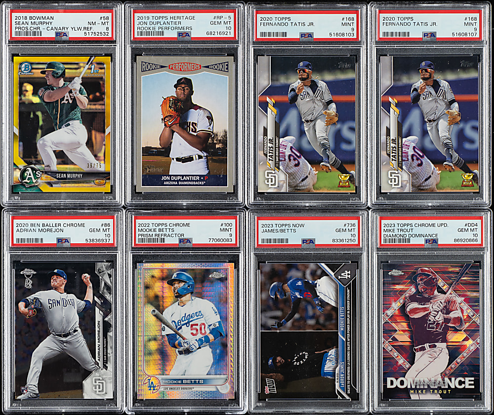 2003 to 2023 Topps and Bowman PSA- and SGC-Graded Collection (14) Including Babe Ruth, Juan Soto, and Fernando Tatis Jr.
