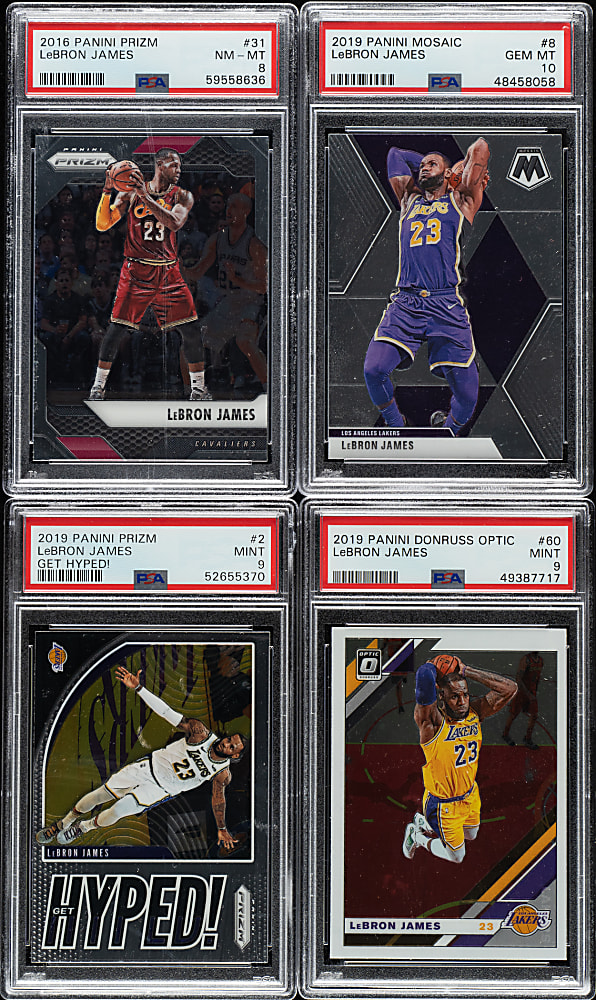 2003 to 2019 Panini and Upper Deck Basketball LeBron James PSA- and BGS-Graded Collection (10)