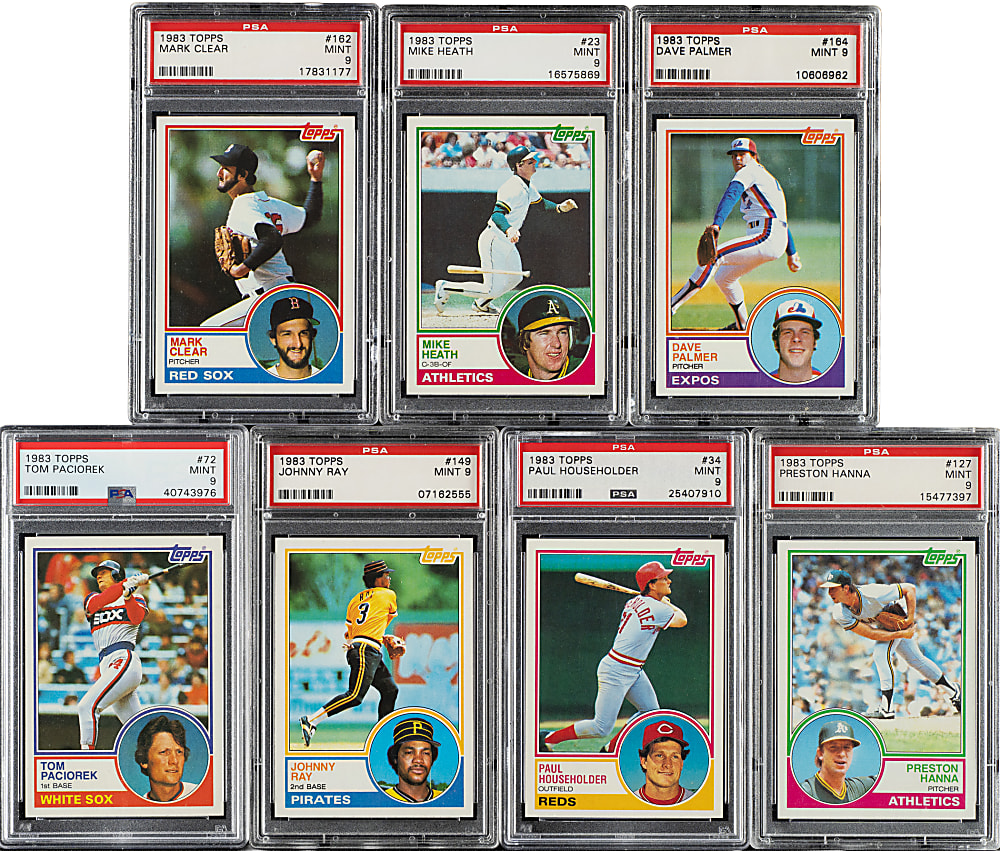 1983 Topps PSA-Graded Collection (11) Including Pete Rose and Don Sutton