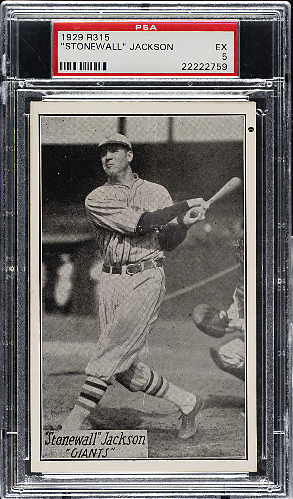 1929 R315 "Portraits and Action" Stonewall Jackson PSA EX 5