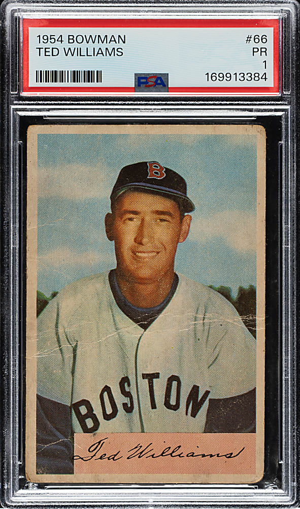 1954 Bowman #66 Ted Williams PSA POOR 1