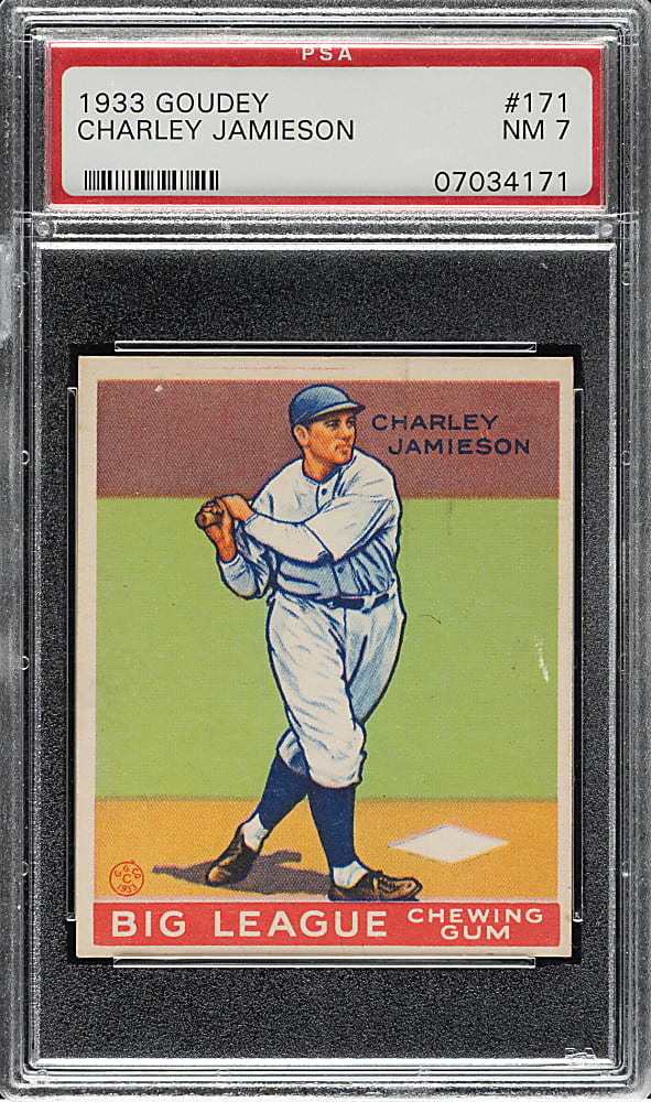 1933 R319 Goudey #171 Charley Jamieson PSA NM 7