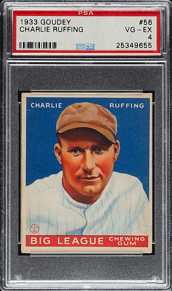 1933 R319 Goudey #56 Red Ruffing PSA VG-EX 4