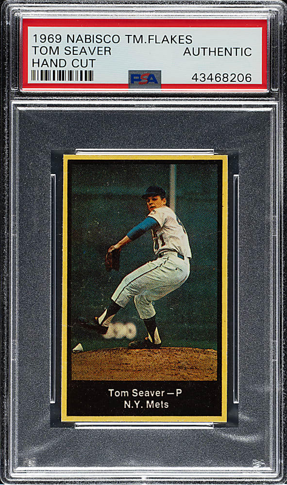 1969 Nabisco Team Flakes Tom Seaver PSA Authentic