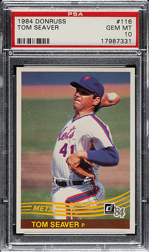 1984 Donruss #116 Tom Seaver PSA GEM MINT 10