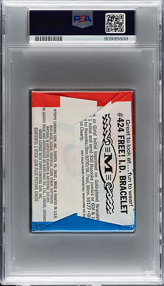 1971-1972 Topps Hockey Unopened Wax Pack PSA EX 5