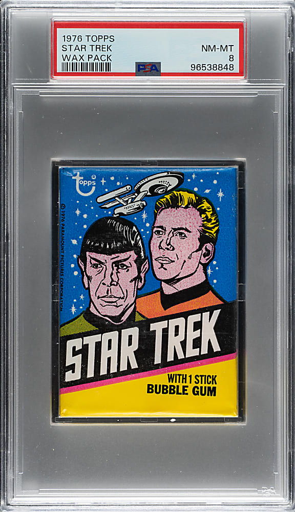 1976 Topps "Star Trek" Unopened Wax Pack PSA NM-MT 8