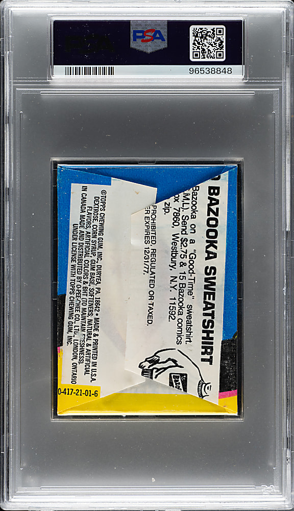 1976 Topps "Star Trek" Unopened Wax Pack PSA NM-MT 8