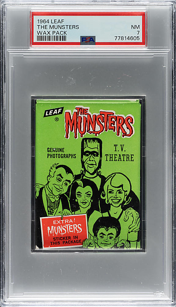 1964 Leaf "The Munsters" Unopened Wax Pack PSA NM 7