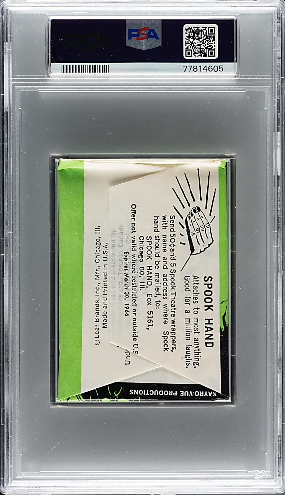 1964 Leaf "The Munsters" Unopened Wax Pack PSA NM 7