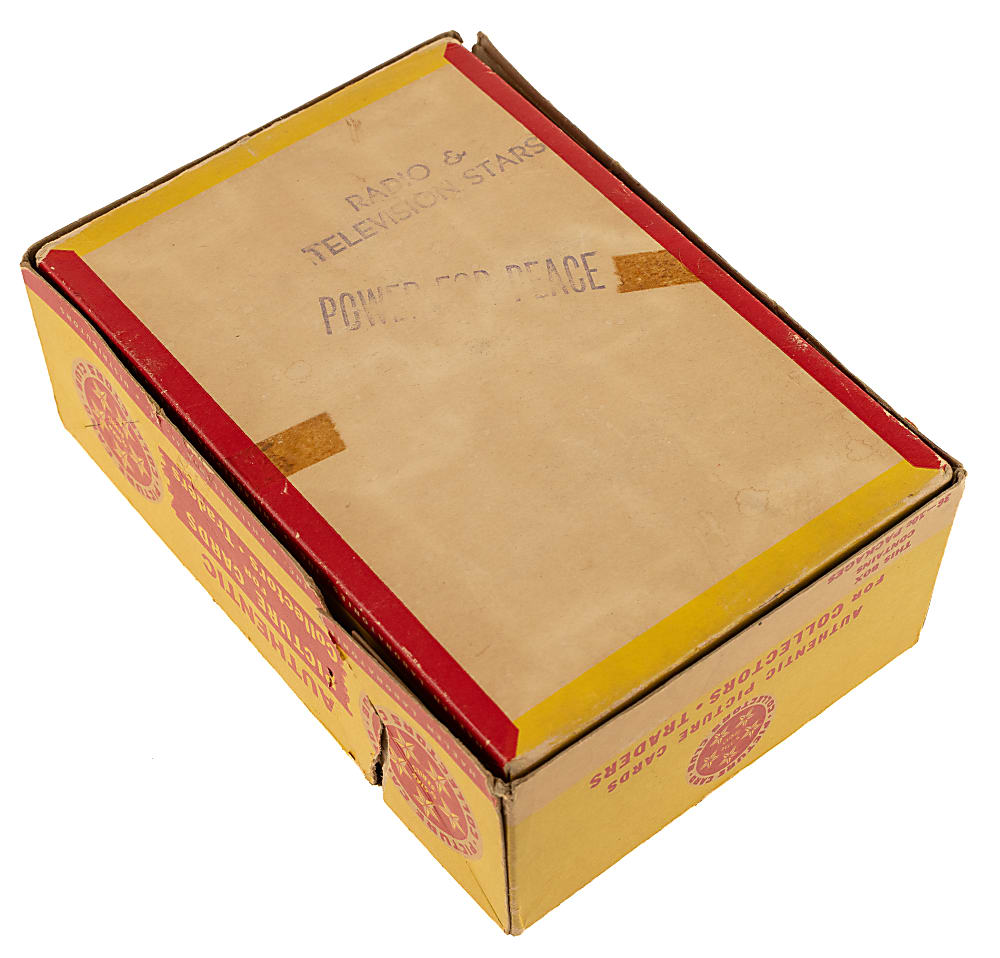 1953 Bowman "TV & Radio Stars" and "Power For Peace" Display Box