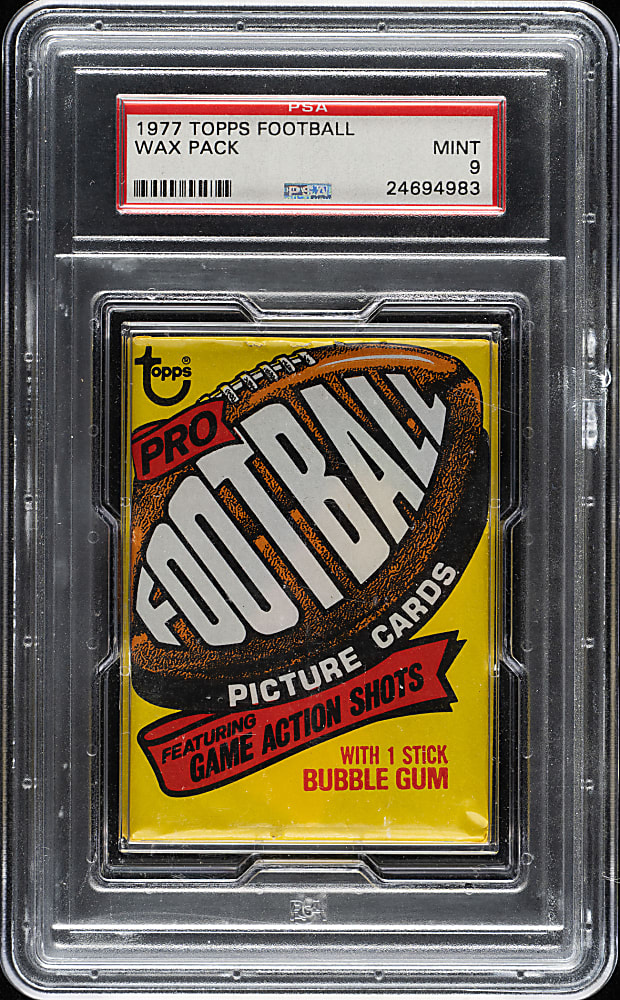 1977 Topps Football Unopened Wax Pack PSA MINT 9