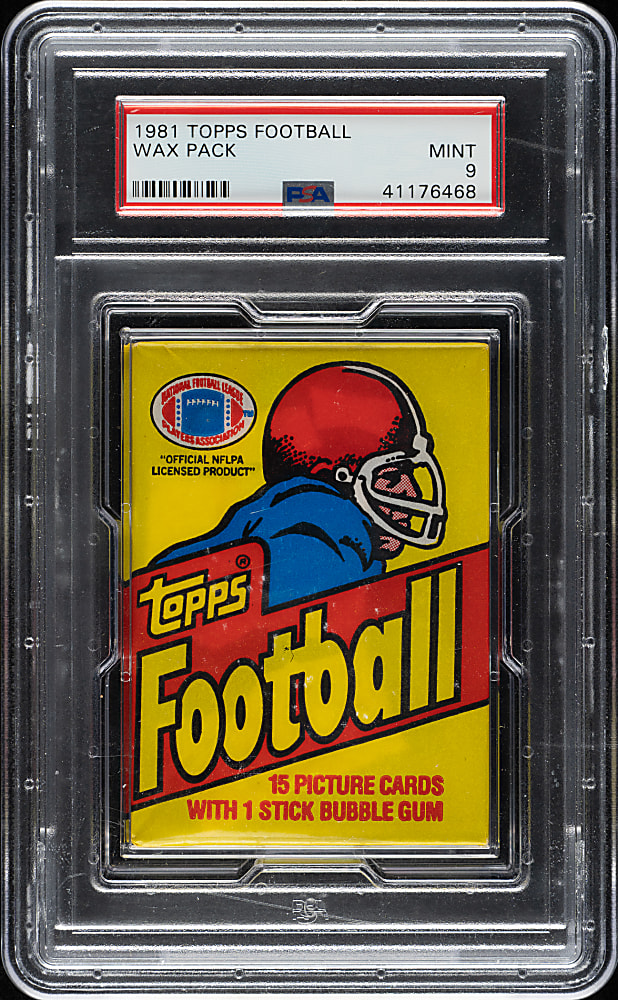 1981 Topps Football Unopened Wax Pack PSA MINT 9