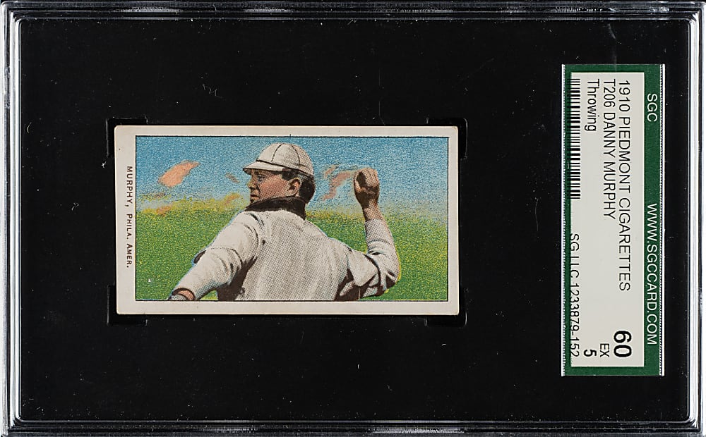 1909-1911 T206 White Border Danny Murphy Throwing SGC EX 60