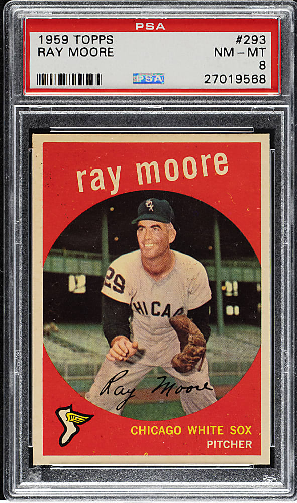 1959 Topps #293 Ray Moore PSA NM-MT 8