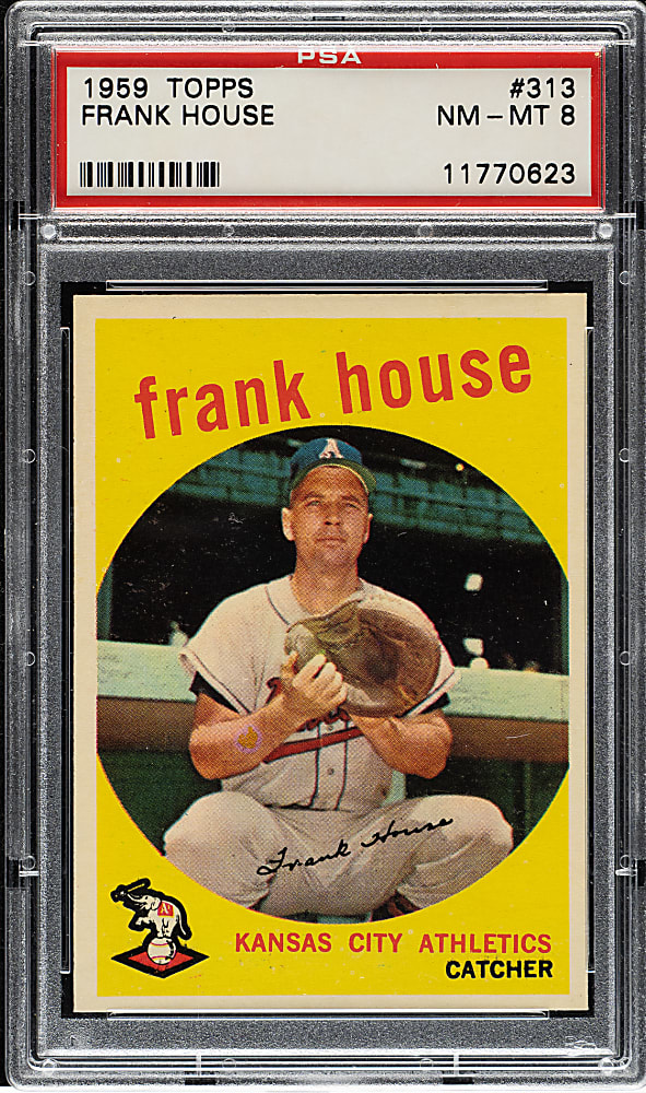 1959 Topps #313 Frank House PSA NM-MT 8