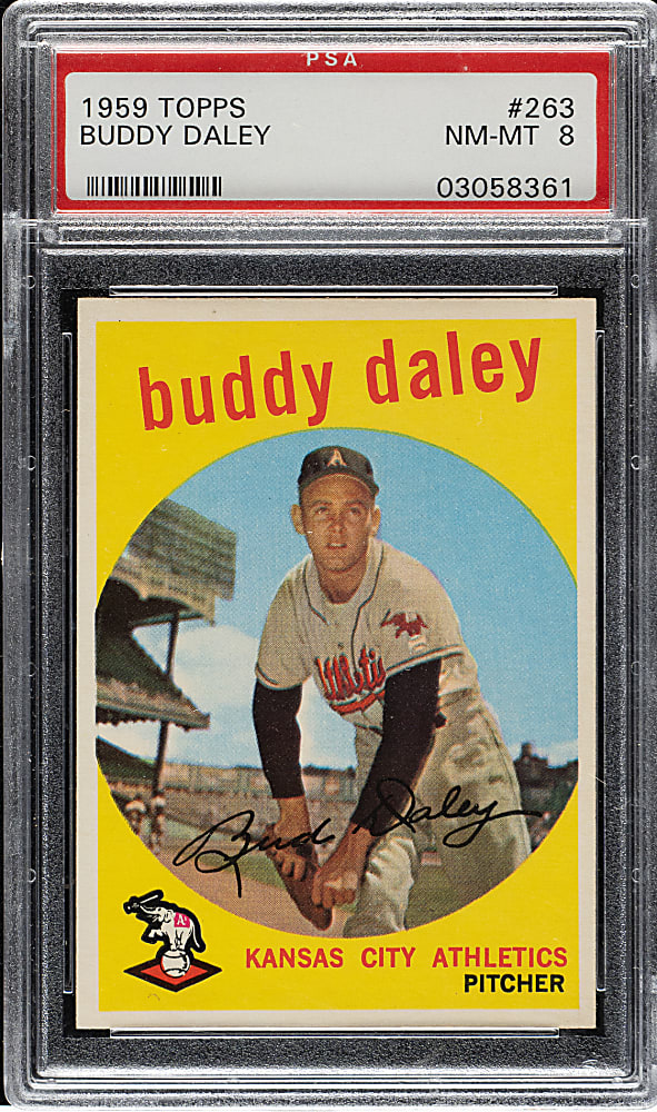 1959 Topps #263 Buddy Daley PSA NM-MT 8