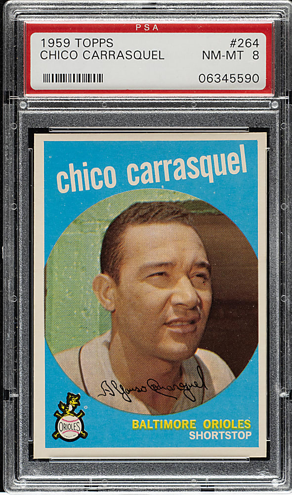 1959 Topps #264 Chico Carrasquel PSA NM-MT 8