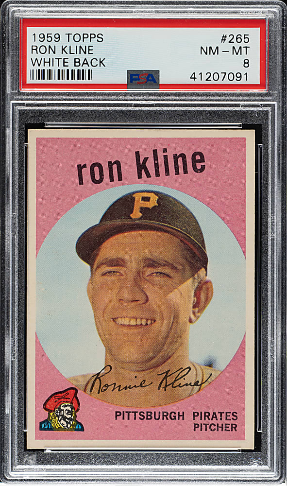 1959 Topps #265 Ron Kline PSA NM-MT 8
