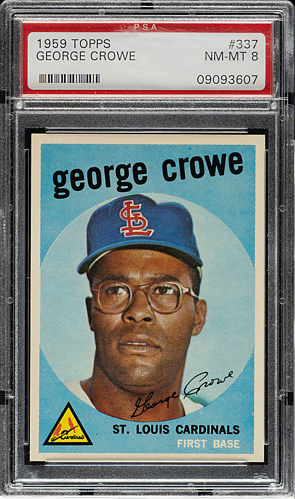 1959 Topps #337 George Crowe PSA NM-MT 8