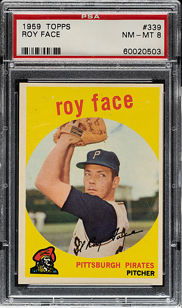 1959 Topps #339 Roy Face PSA NM-MT 8