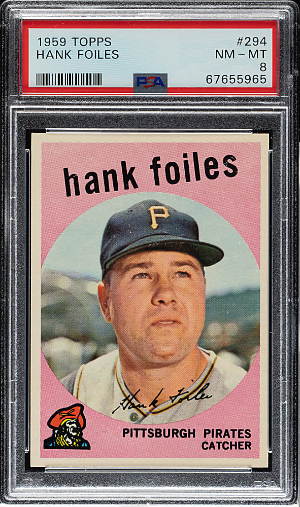 1959 Topps #294 Hank Foiles PSA NM-MT 8