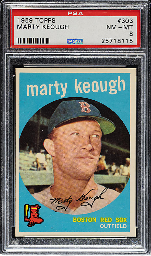 1959 Topps #303 Marty Keough PSA NM-MT 8