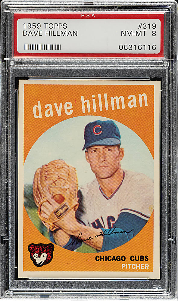 1959 Topps #319 Dave Hillman PSA NM-MT 8