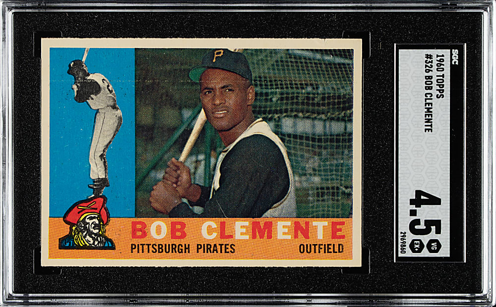 1960 Topps #326 Roberto Clemente SGC VG/EX+ 4.5