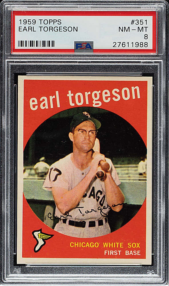 1959 Topps #351 Earl Torgeson PSA NM-MT 8